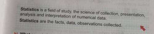 1. a) What can statistics tell you about? Are you interested in statistics? Read the information bel