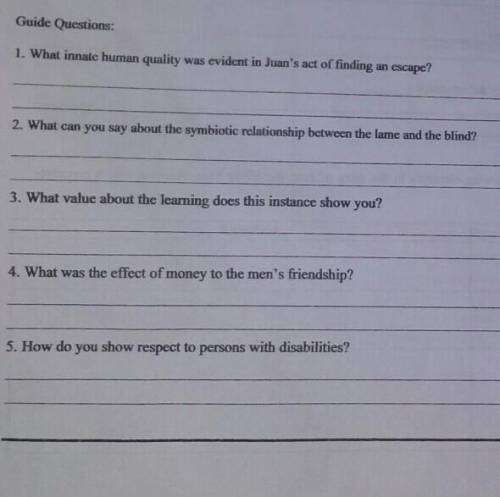 Can you please answer these?