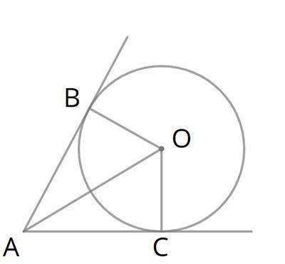 Дано: ∢ OAC = 66°. Вычисли: ∢ OBA = °; ∢ COA = °.