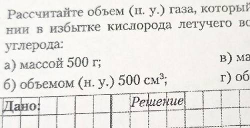 Рассчитайте объём ( н.у) газа, который образуется при сгорании в избытке кислорода и летучего водоро