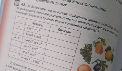 1) Вспомните, что определить данные вопросы. Какая форма существительного указывает, что оно являетч