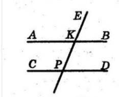 - На рисунку 48 прямі АВ і СD паралельні. Доведіть, бісектриси кутів EKBi EPD паралельні.