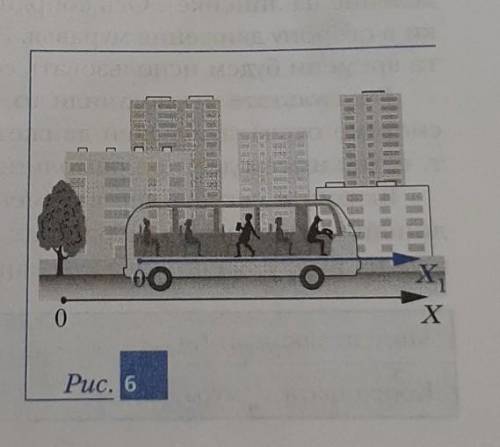 опишите движение изображённых на рис 6 следующих тел: 1.шофёра2.сидящихпассажиров3.идущего по солону