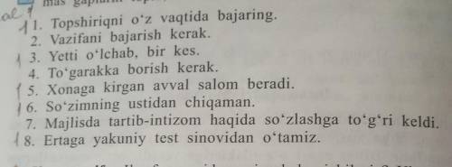 4- mashq. Quyida berilgan gaplardan shaxsi ma'lum va shaxsi topil- gaplarni topib, ikki ustunga ajra