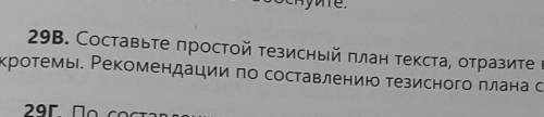 29В. Составьте простой тeзисный план текста, отразите в его пунктах ми- кротемы. Рекомендации по сос