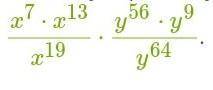 Используя правила умножения и деления степеней, упрости выражение:
