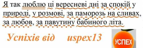 я так люблю ці вересневі дні за спокій у природі у розмові за паморозь на сливах за любов за павутин