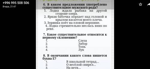 В каком предложении употреблено существительное мужского рода?