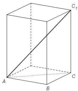 ABCDA1B1C1D1 прямой параллелепипед основанием которого является квадрат ABCD. Вычисли длину ребра AB