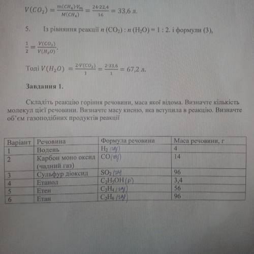 Завдання 1. Варіант потрібно 3 Сульфур діоксид