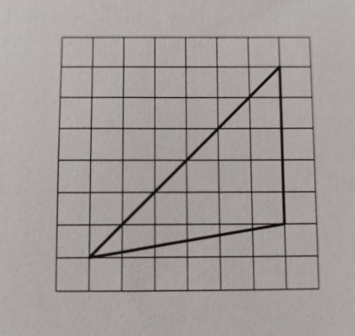 На клетчатой бумаге с размером клетки 1х1 изображён треугольник. Найдите его площадь.