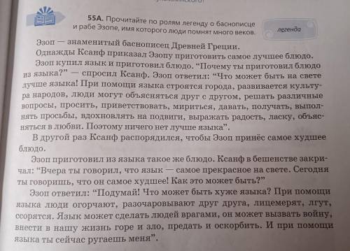 Озаглавь легенду. Какова её тема? Перескажи легенду по дан- ному плану. 1. Знаменитый баснописец Эзо