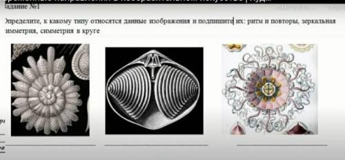 Определите к какому типу относятся данные изображения и Подпишите их ритм и повторы зеркальные иметр