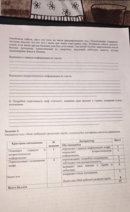 Суммативное работа по русской литературе за шестой класс первая четверть Сор 1 ЧЕТВЕРТЬ СОЛЧН