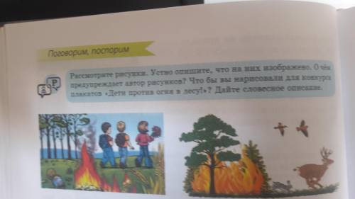 Рассмотрите рисунки. Устно опишите, что на них изображено. О чём предупреждает автор рисунков? Что б