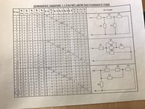 2 вариант, найти там где черточки нужно, i1 i2 i3 i4 i5, u1 u3 u4 u5