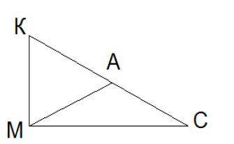 в) В прямоугольном треугольнике МСК с прямым углом М найдите длину гипотенузы КС, если медиана МА ра