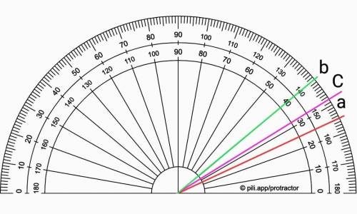 1) угол C=32°, a=25см, b=40см.