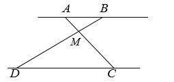 Отрезки AB и DC лежат на параллельных прямых, а отрезки AC и BD пересекаются в точке M. Найдите MC,