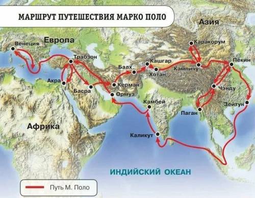 Нужно отметить на карте: Христофора Колумба, Фернана Магеллана, Марка Поло, Васко да Гама и Афонасия