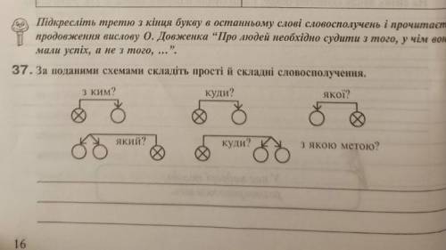 ￼￼￼за поданноб схемою складіть словосполучення