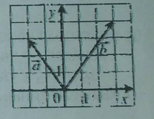 Знайдіть координати суми векторів a і b, зображених на рисунку