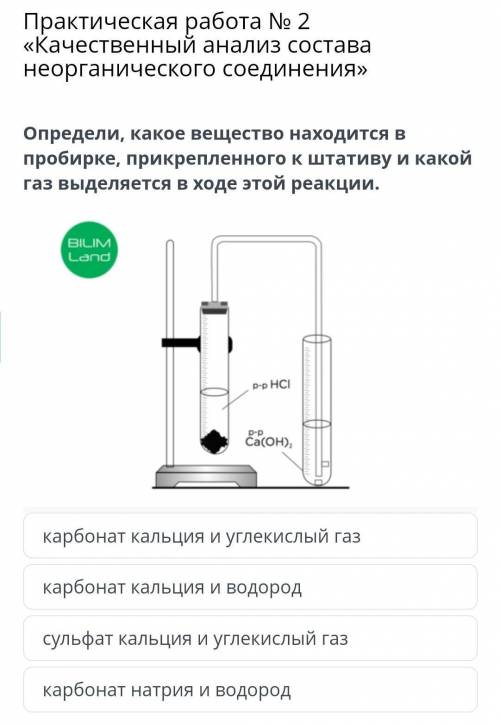 Практическая работа 2 качественный анализ состава неорганического соединения