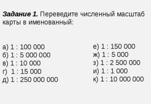 Переведите численный масштаб в именнованный. Задание прикрепил