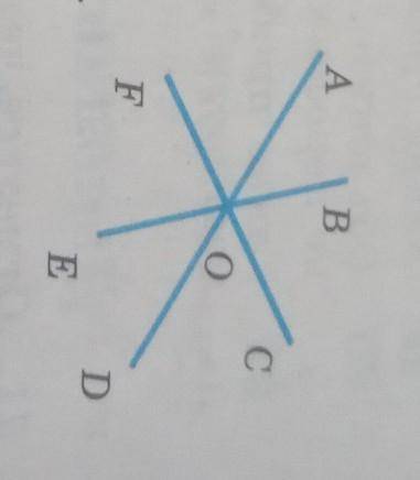 68 На рисунке 48 AOB = 50°, FOE = 70°. Найдите углы АОС, BOD, СОЕ и угол между прямыми AD и (