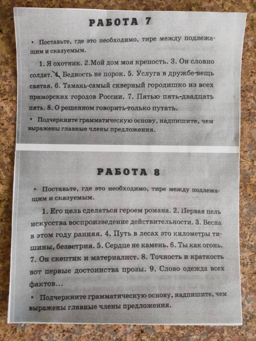 Подскажите , из какого учебника по русскому языку или рабочей тетради по русскому языку взяты эти ра