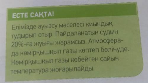 Сделать синтаксический разбор предложений: Елімізде ауызсу мәселесі қиындық тудырып отыр. Пайдаланат