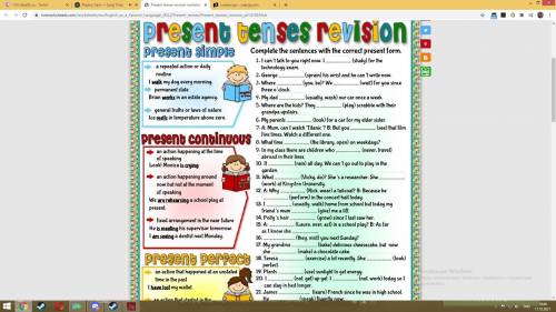 Present tenses revisionA grammar review of four present tenses.10 класс