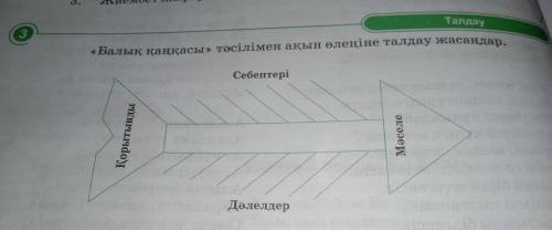 Талдау «Балық қаңқасы» тәсілімен ақын өлеңіне талдау жасаңдар, Себептері Қорытынды Мәселе Дәлелдер