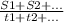 \frac{S1+S2+...}{t1+t2+...}