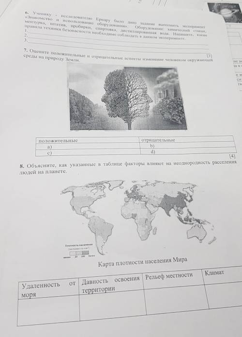 Очените положительные и отрицательные аспекты измение человеком окружающей среды на природу земли