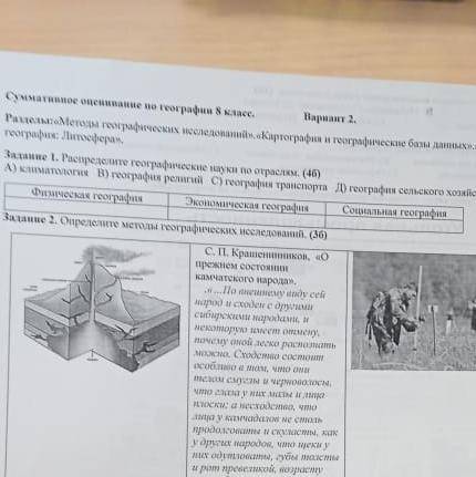 распределите географические науки по отраслям а) климатология В) география религий С)география транс