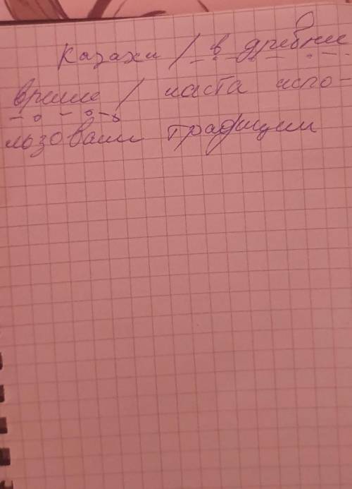 Составьте пять предложений с обстоятельством на тему « традиции казахского народа» в третьем лице Во