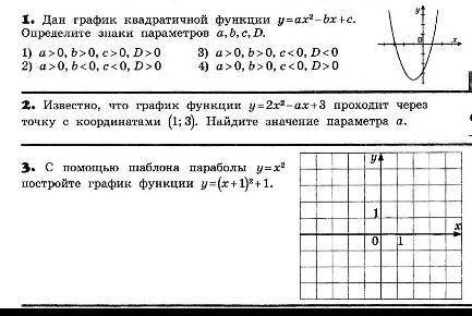 Алгебра проверочная работа