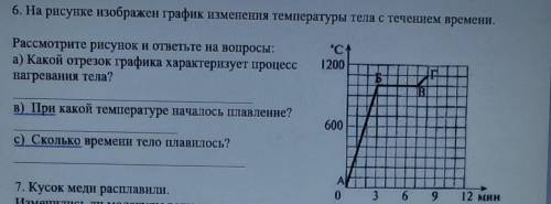 на рисунке изображён график измерения температуры тела с течением времени.Рассмотрите рисунок и отве