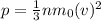 p= \frac{1}{3} nm_0 (v)^2