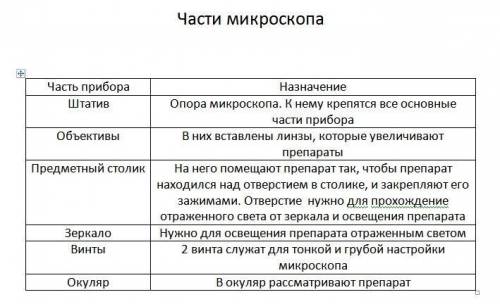 Здравствуйте с практической по биологии. Тема: Строение светового микроскопа и работа с ним