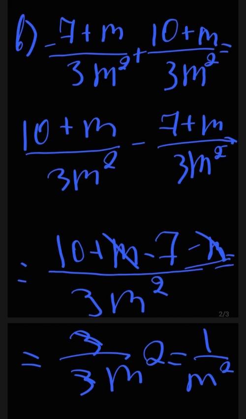 17/6x+7/6x -7+m/3m2 7a-8b-b-a+6a/7b/a-b