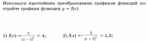 Преобразования графиков функций