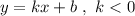 y=kx+b\ ,\ k