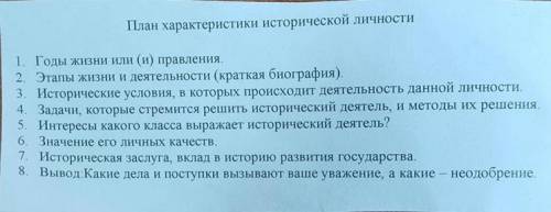 Напишите исторический портрет про Джорджа Вашингтона. Пункты в фото.