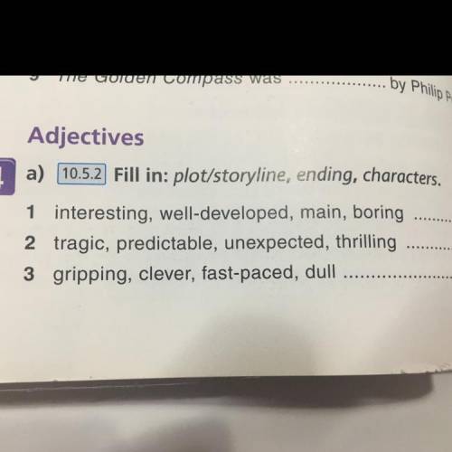 Fill in:plot/storyline ,ending,characters no no no no no