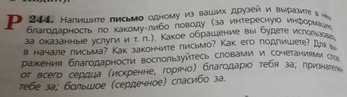 Напишите письмо одному из ваших друзей и выразите в нём благодарность по какому-либо поводу (за инте