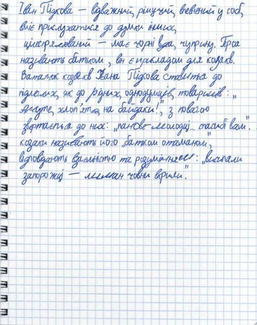 Характеристика Івана Підкови (портрет,опис,риси характеру...) На сьогодні я не успеваю