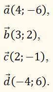 Вектори задані своїми координатами в прямокутній системі координат на площині Які з цих векторів рів