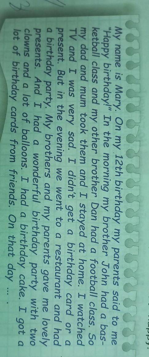 1b Say True or False. Напишите “True” (правильно) или “False” (неправильно). 1 Mary stayed at home i